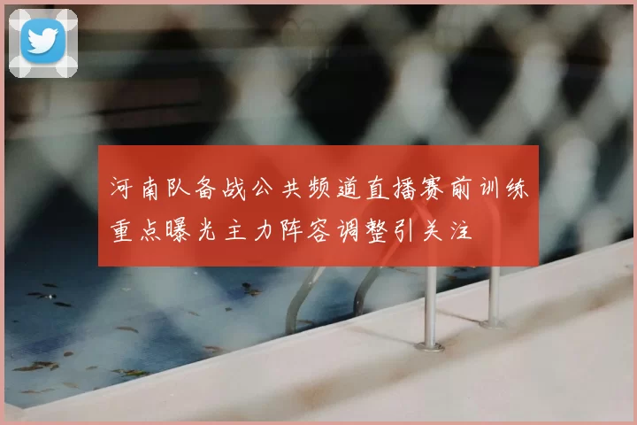 河南队备战公共频道直播赛前训练重点曝光主力阵容调整引关注